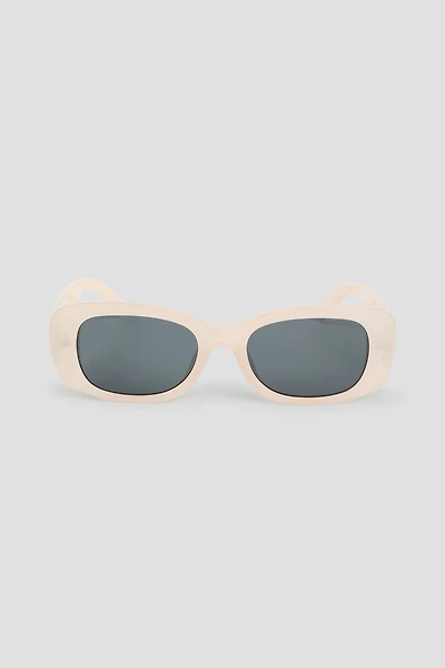 Ardene Rectangular Sunglasses in Beige