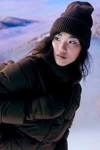 Ardene Chunky Knit Beanie in Brown | 100% Acrylic