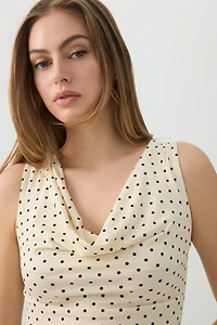 Camisole courte à col bénitier