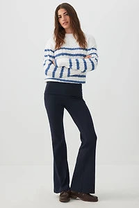 Legging évasé à taille repliable