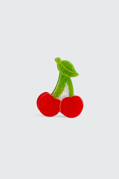 Ardene Cherry Hair Claw in Red