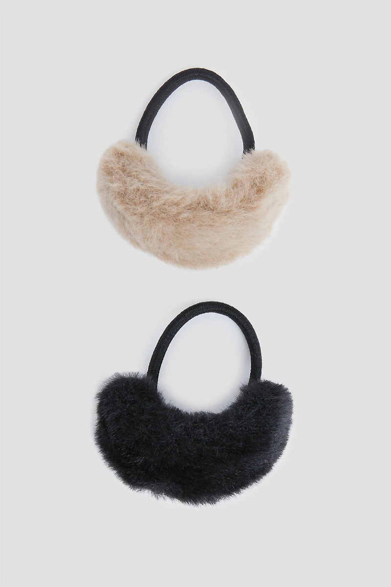 Ardene 2-Pack Fur Cuff Hair Ties