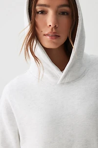 Ardene MADESOFT Fleece Hoodie in Mushroom | Size | Polyester/Cotton | Eco-Conscious