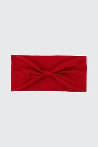 Ardene Super Soft Knotted Headwrap in Red | Polyester