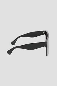 Lunettes de soleil carrées style visière