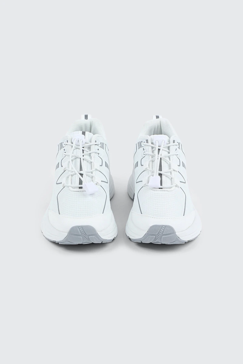 Espadrilles de course à lacets élastiques