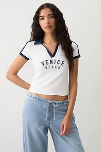 Polo graphique à rayures