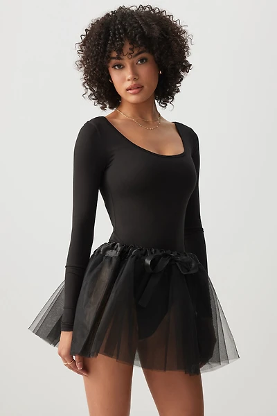 Ardene Mesh Tutu in Black | Polyester