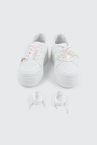 Espadrilles à semelle épaisse et breloque