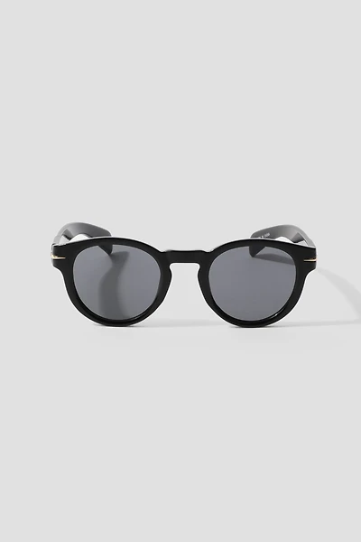 Ardene Round Sunglasses in Black