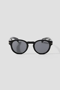 Ardene Round Sunglasses in Black