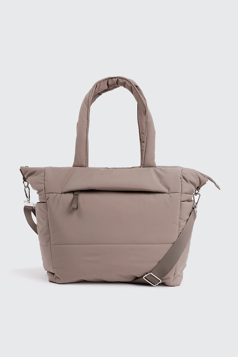 Ardene The Everything Puff Tote in Chai Latte | Polyester