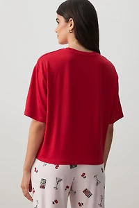 Haut de pyjama en tissu HUSHKNIT