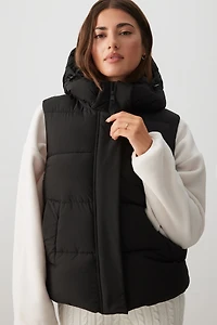 Ardene The Everyday Puff Vest in Midnight Haze | Size | Polyester