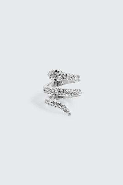 Ardene Snake Ring in Silver | Size