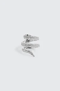 Ardene Snake Ring in Silver | Size