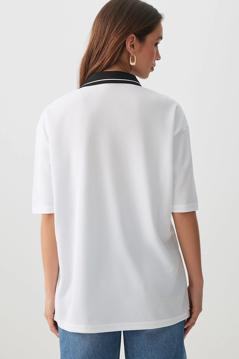 T-shirt de sport ample en maille filet