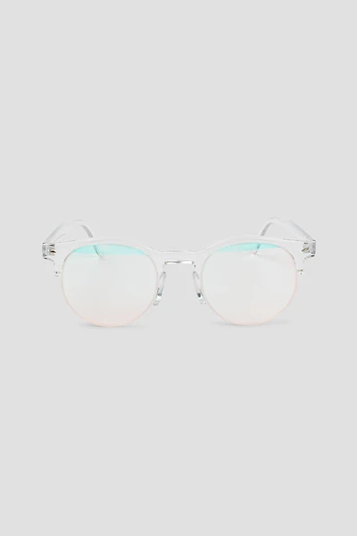 Ardene Clear Frame Clubmaster Sunglasses