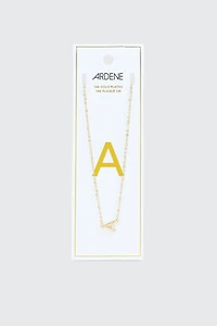 Ardene 14K Gold Plated Initial A Necklace