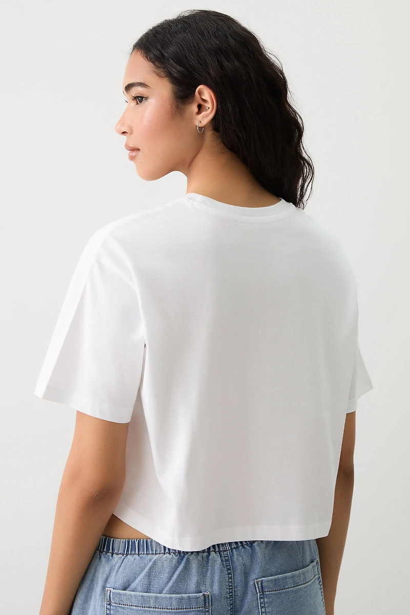 T-shirt carré graphique