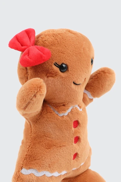 Ardene Gingerbread Man Plushie in Cognac
