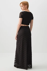 Jupe maxi en dentelle