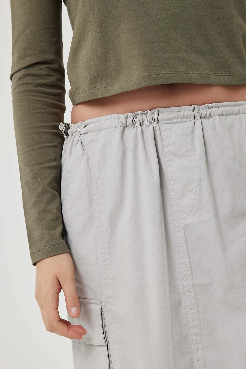 Jupe cargo longue