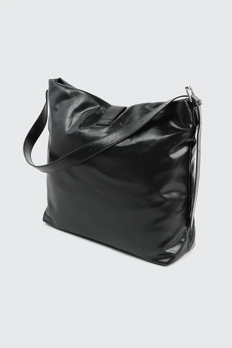 Grand sac fourre-tout à détail de boucles