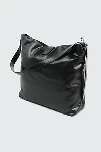 Grand sac fourre-tout à détail de boucles