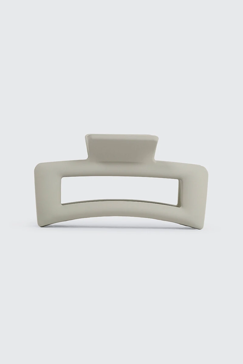 Ardene Cutout Hair Claw in Light Grey