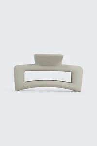 Ardene Cutout Hair Claw in Light Grey