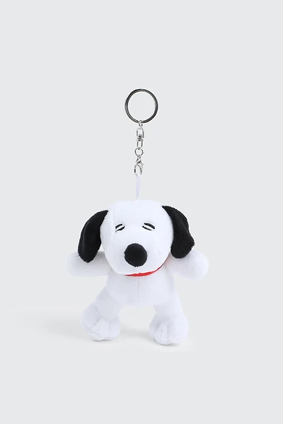 Ardene Snoopy Plushie Bag Charm in White
