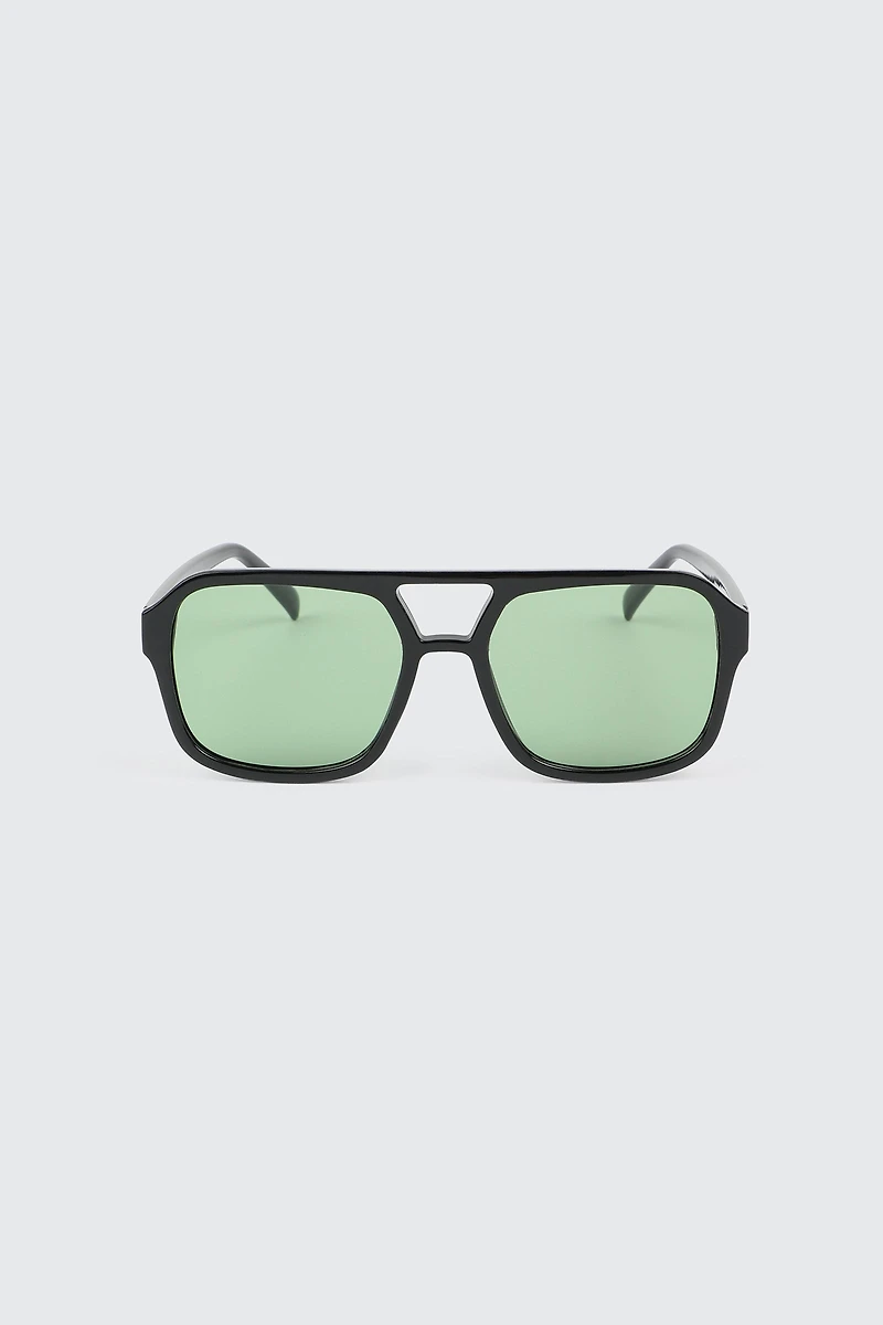 Ardene Flat Top Aviator Sunglasses in Light