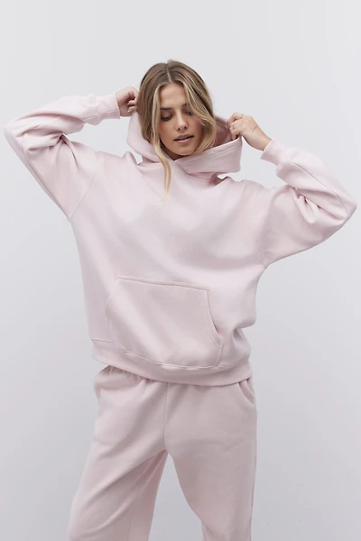 Ardene The Birthday Suit Hoodie in Light Pink | Size | Polyester/Cotton | Fleece-Lined