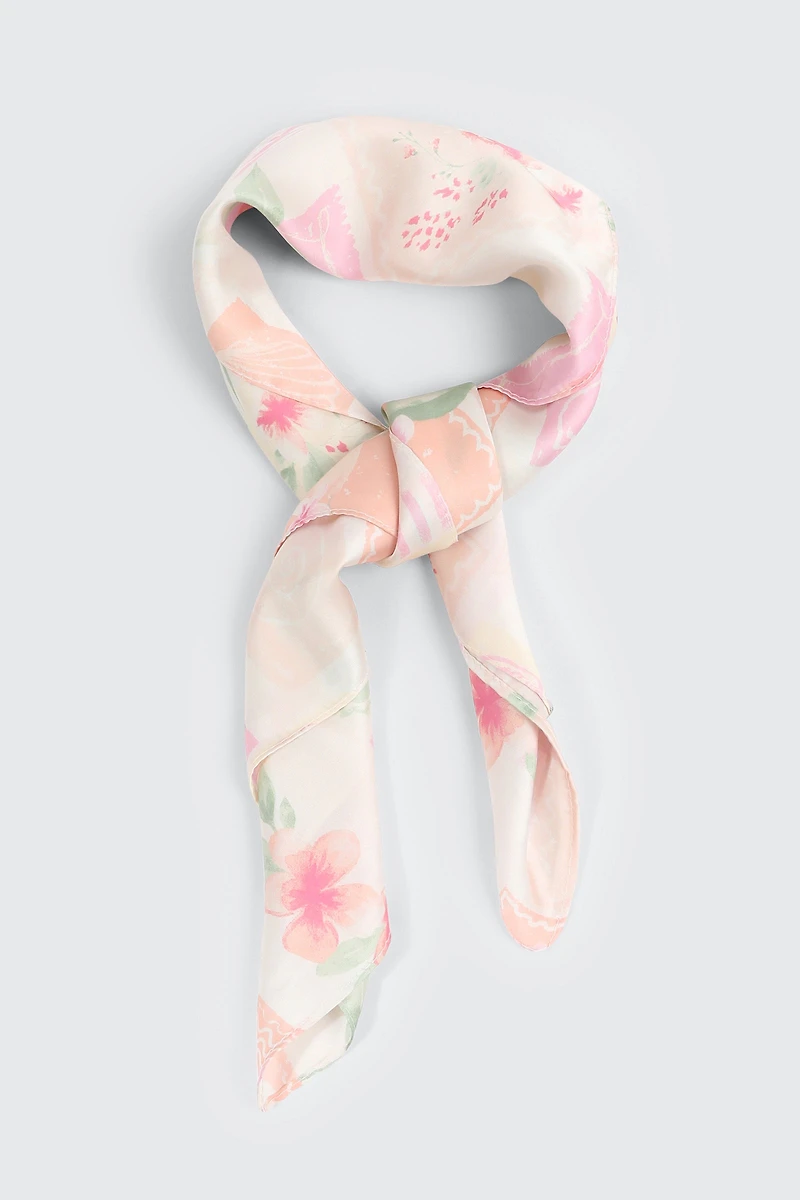 Foulard carré tropical
