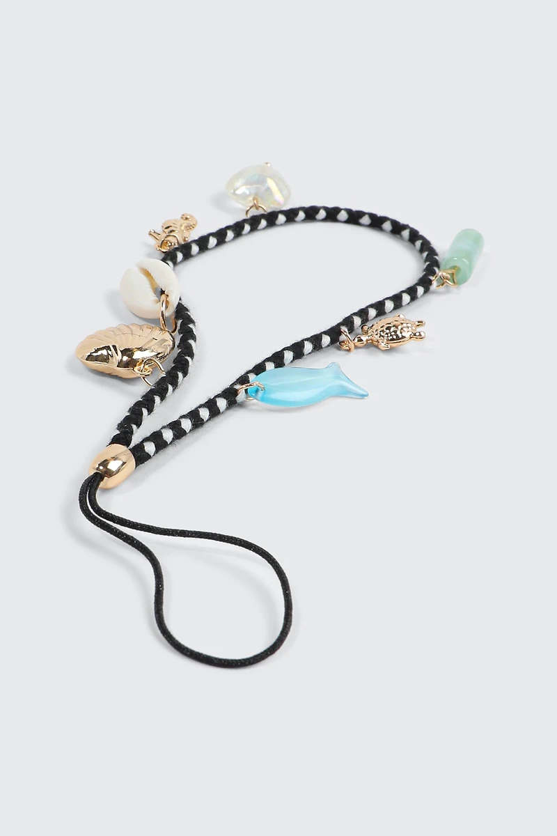 Sangle de téléphone à breloques