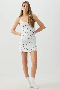 Nuisette imprimée en tissu HUSHKNIT