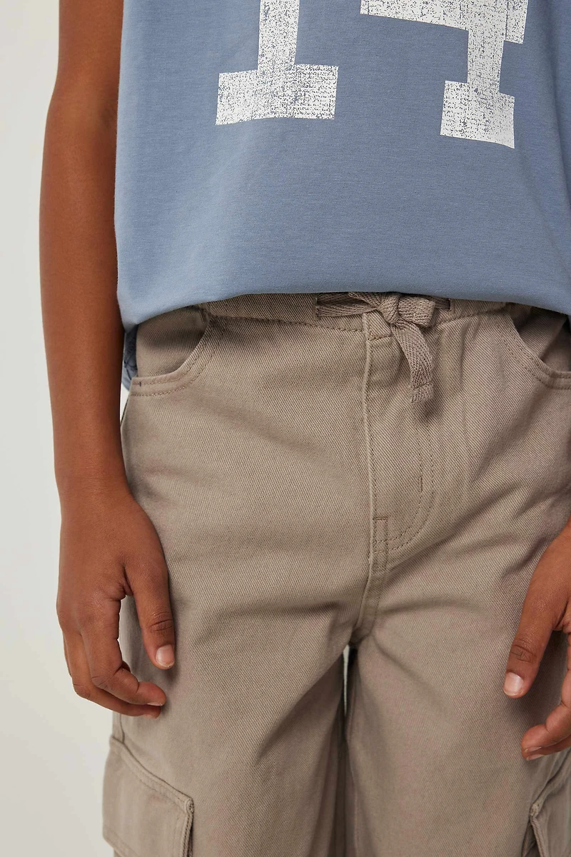 Pantalon cargo à jambe large