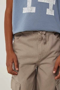 Pantalon cargo à jambe large