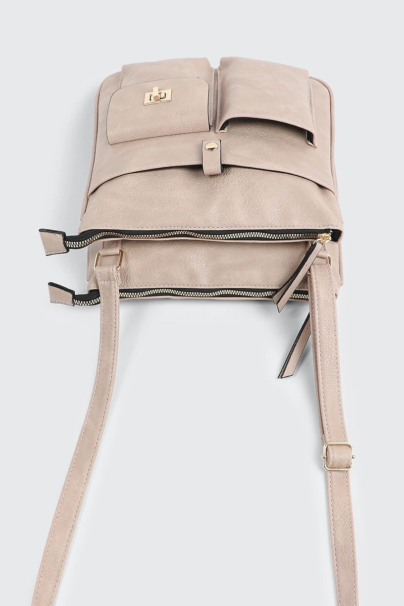 Sac bandoulière à poches multiples