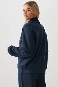 Chandail demi-glissière ample destination