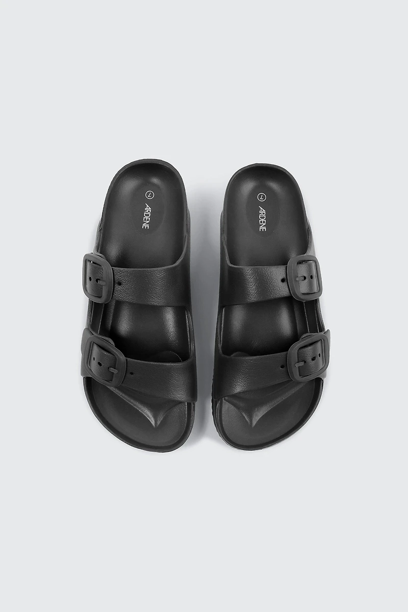 Sandales à glissière deux brides