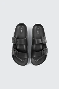 Sandales à glissière deux brides