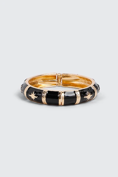 Ardene Celestial Bangle Bracelet in Gold