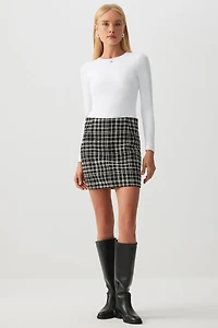 Ardene Mini Tweed Skirt | Size | Polyester