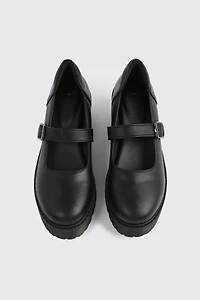 Chaussures Mary Jane à semelle crantée