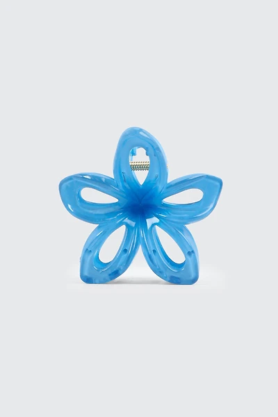 Pince cheveux découpée hibiscus