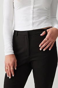 Capri à taille haute et fentes latérales