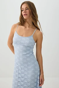 Robe maxi en dentelle