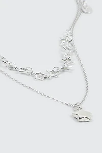 Collier deux rangs étoilé